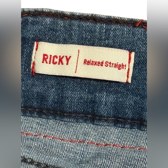 True Religion Ricky Relaxed Straight Blue Denim Jean Men’s Waist 30 - Picture 5 of 6